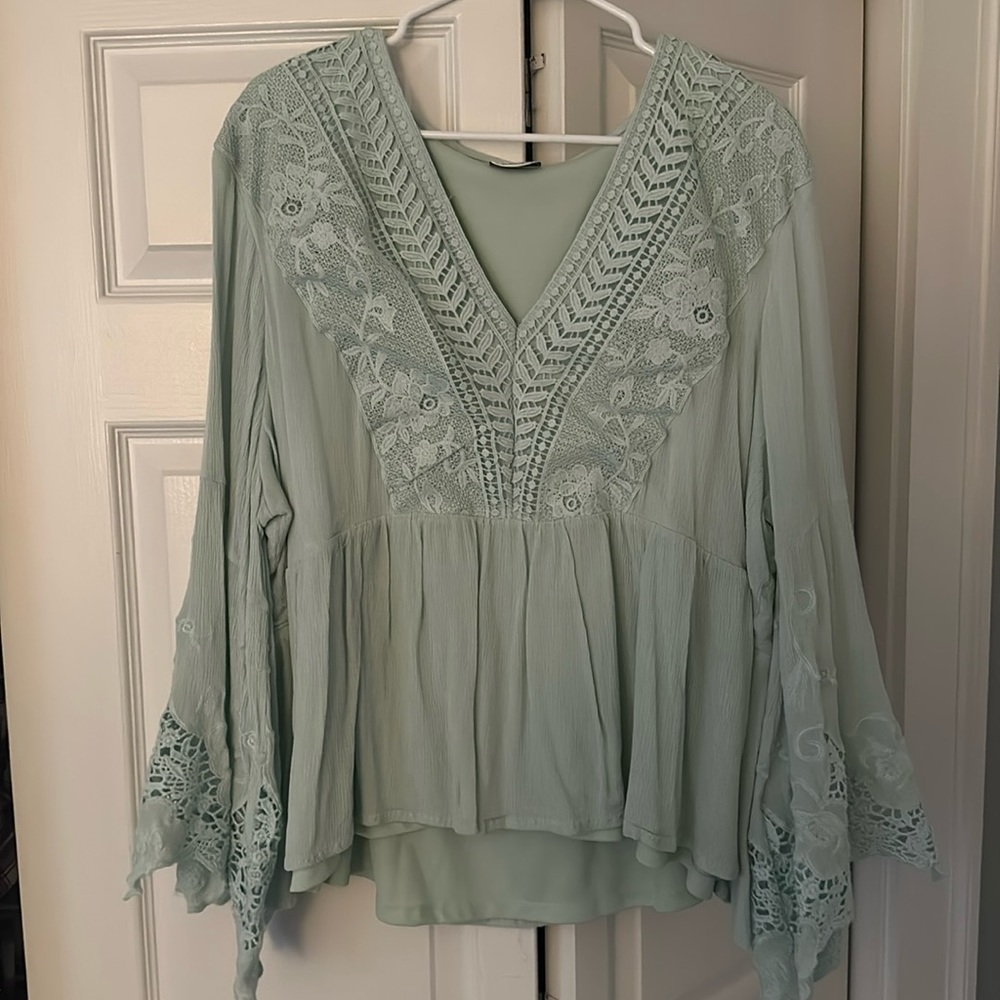 Mint green Arula knit top